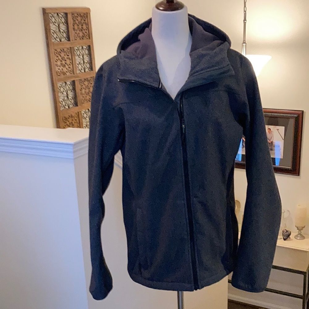 ADIDAS Men’s Fleece Lined Full Zip Jacket with Hood Gray M NWOT